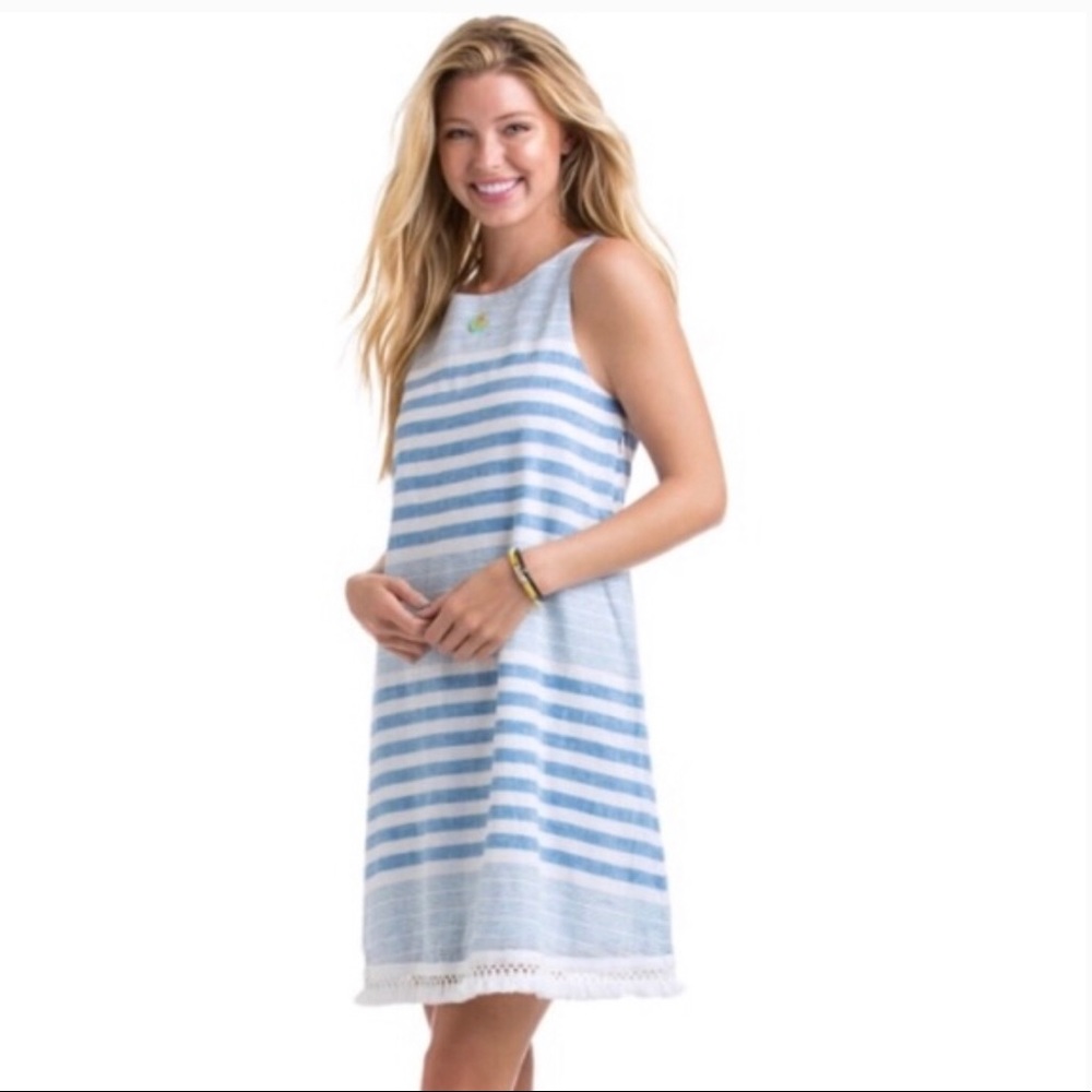 Vineyard and Vines Blue & White Swing Dress